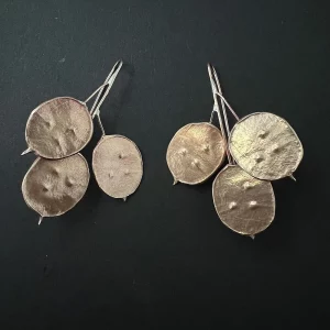 Boucles d’oreilles berceuses Lunaria annua