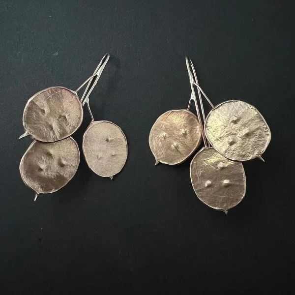 Boucles d’oreilles berceuses Lunaria annua