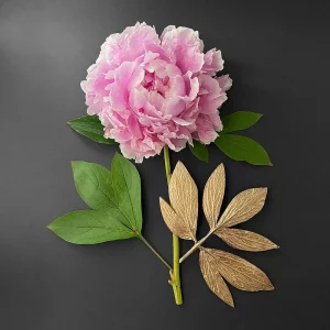 COLLIER PAEONIA & QUARTZ FUMÉ – Image 2